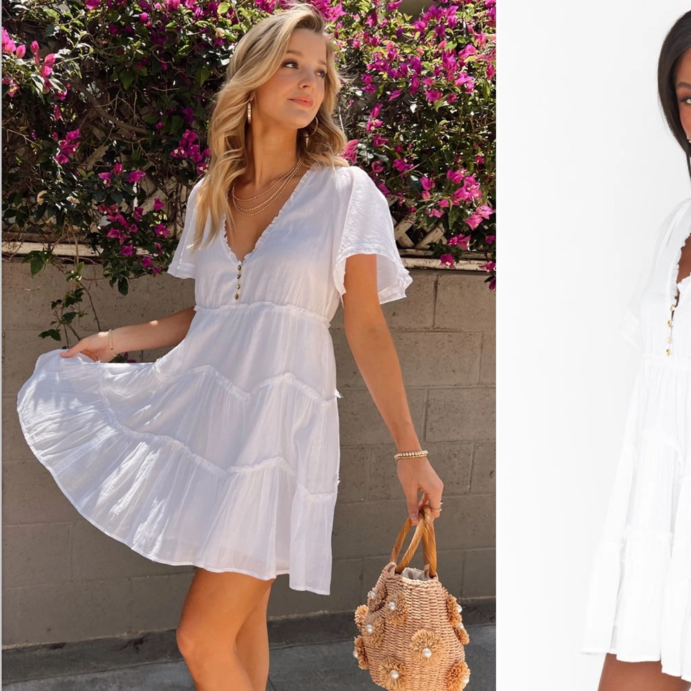 Show Me Your MuMu White Mini Dress
